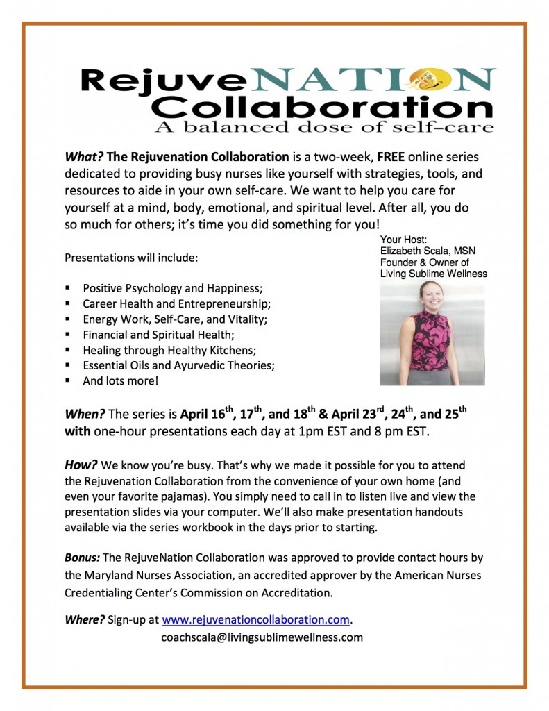 Rejuvenation Collaboration Flyer
