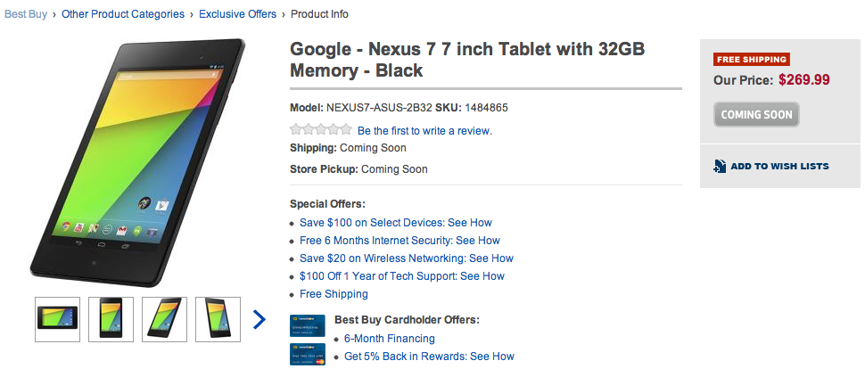 Google Nexus 7 32gb