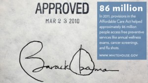 Barack Obama Signature ACA