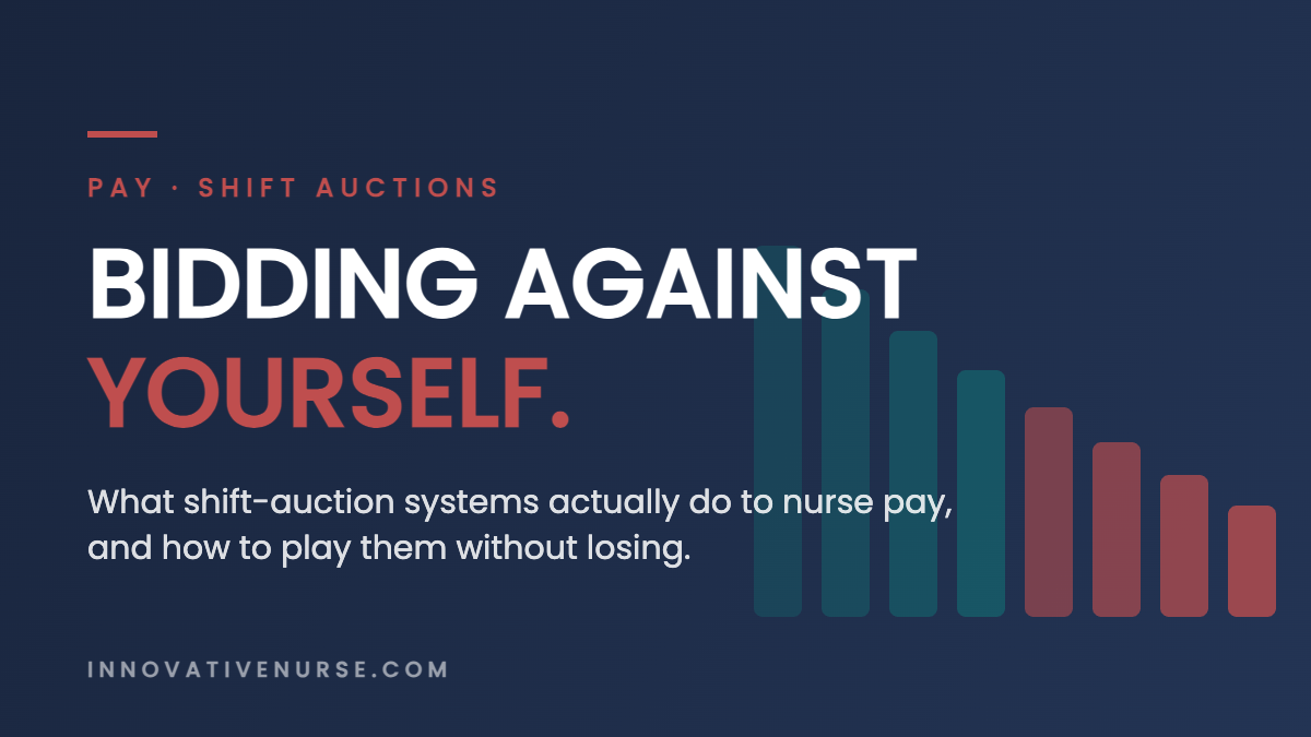 Bidding Against Yourself: what shift-auction systems do to nurse pay
